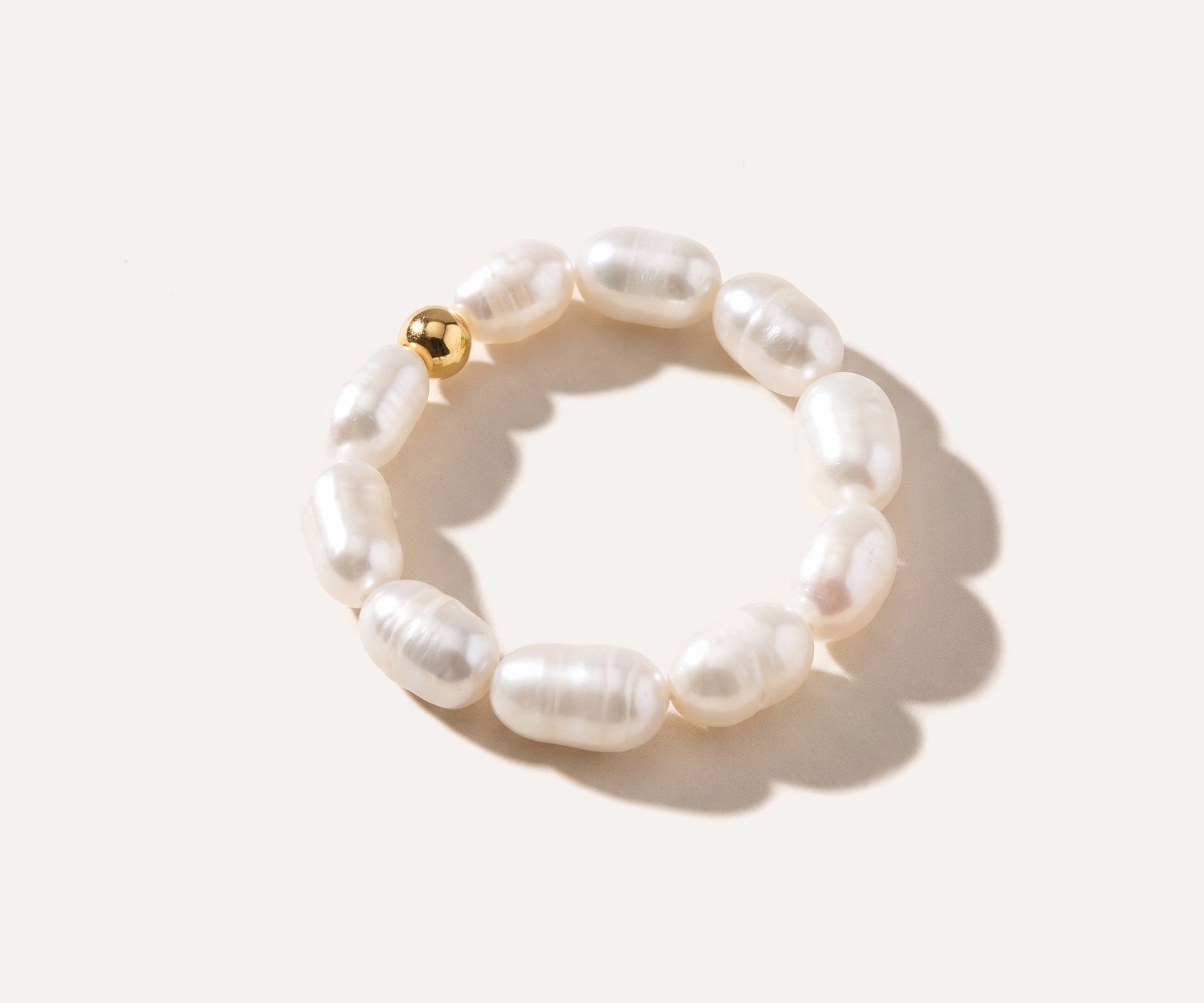 Beaded Pearl Ring — Baltic amber and sterling silver jewellery by Baltic Beauty