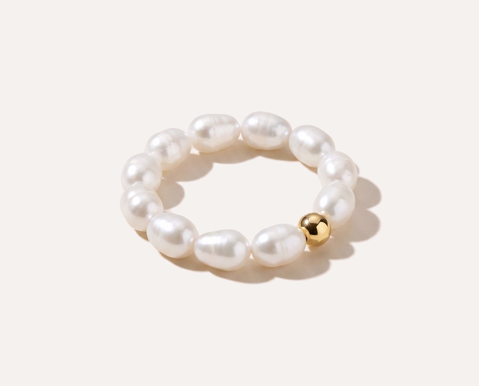 Beaded Pearl Ring — Baltic amber and sterling silver jewellery by Baltic Beauty