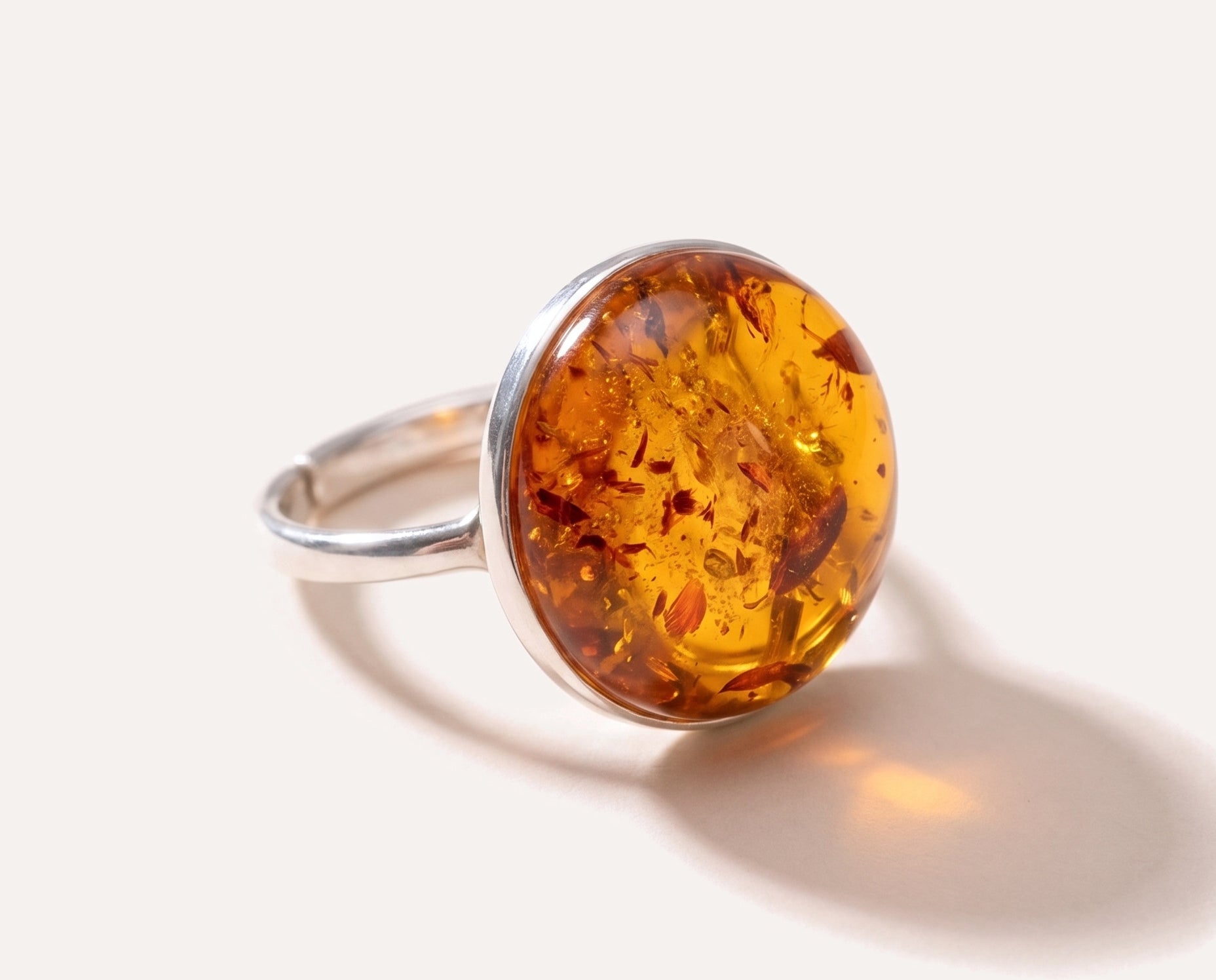 Big Amber Cocktail Ring — Baltic amber and sterling silver jewellery by Baltic Beauty