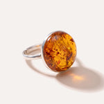 Big Amber Cocktail Ring — Baltic amber and sterling silver jewellery by Baltic Beauty
