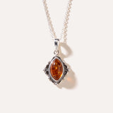 Boho Amber Pendant — Baltic amber and sterling silver jewellery by Baltic Beauty