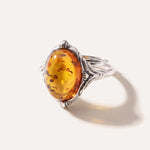 Boho Amber Ring — Baltic amber and sterling silver jewellery by Baltic Beauty
