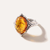 Boho Amber Ring — Baltic amber and sterling silver jewellery by Baltic Beauty