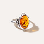 Boho Amber Ring — Baltic amber and sterling silver jewellery by Baltic Beauty