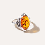 Boho Amber Ring — Baltic amber and sterling silver jewellery by Baltic Beauty