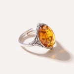 Boho Amber Ring — Baltic amber and sterling silver jewellery by Baltic Beauty