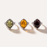 Boho Amber Ring — Baltic amber and sterling silver jewellery by Baltic Beauty