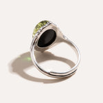 Boho Green Amber Ring — Baltic amber and sterling silver jewellery by Baltic Beauty