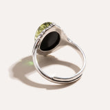 Boho Green Amber Ring — Baltic amber and sterling silver jewellery by Baltic Beauty