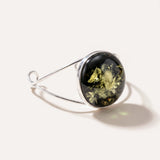 Bold Green Amber Arm Cuff — Baltic amber and sterling silver jewellery by Baltic Beauty