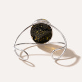 Bold Green Amber Arm Cuff — Baltic amber and sterling silver jewellery by Baltic Beauty