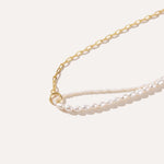Chain Link Pearl Necklace — Baltic amber and sterling silver jewellery by Baltic Beauty