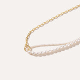 Chain Link Pearl Necklace — Baltic amber and sterling silver jewellery by Baltic Beauty