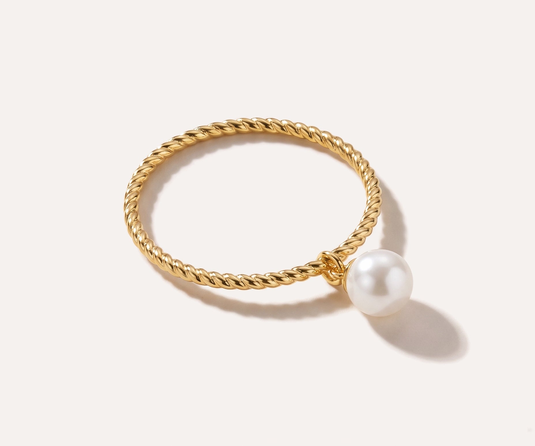 Charm Pearl Ring — Baltic amber and sterling silver jewellery by Baltic Beauty