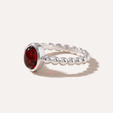 Cherry Amber Bubble Stacking Ring — Baltic amber and sterling silver jewellery by Baltic Beauty
