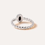 Cherry Amber Bubble Stacking Ring — Baltic amber and sterling silver jewellery by Baltic Beauty