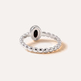 Cherry Amber Bubble Stacking Ring — Baltic amber and sterling silver jewellery by Baltic Beauty