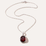 Cherry Amber ELEMENT Pendant Necklace — Baltic amber and sterling silver jewellery by Baltic Beauty