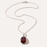 Cherry Amber ELEMENT Pendant Necklace — Baltic amber and sterling silver jewellery by Baltic Beauty