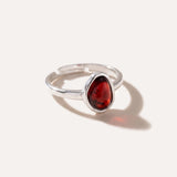 Cherry Amber ELEMENT Stacking Ring — Baltic amber and sterling silver jewellery by Baltic Beauty