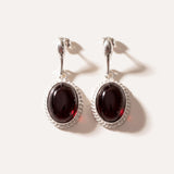 Cherry Red Amber Quintessence Dangle Earrings — Baltic amber and sterling silver jewellery by Baltic Beauty