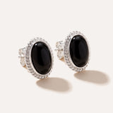 Cherry Red Amber Quintessence Stud Earrings — Baltic amber and sterling silver jewellery by Baltic Beauty