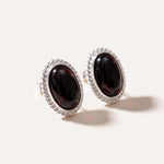 Cherry Red Amber Quintessence Stud Earrings — Baltic amber and sterling silver jewellery by Baltic Beauty