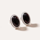 Cherry Red Amber Quintessence Stud Earrings — Baltic amber and sterling silver jewellery by Baltic Beauty