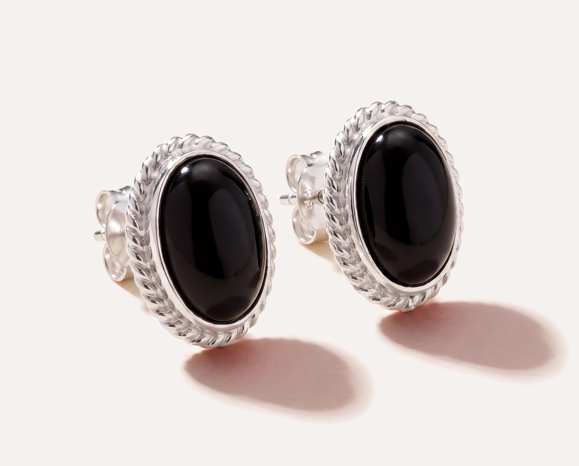 Cherry Red Amber Quintessence Stud Earrings — Baltic amber and sterling silver jewellery by Baltic Beauty
