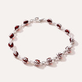 Cherry Red Ladybird Bracelet — Baltic amber and sterling silver jewellery by Baltic Beauty