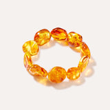 Chunky Cognac Amber Bracelet — Baltic amber and sterling silver jewellery by Baltic Beauty