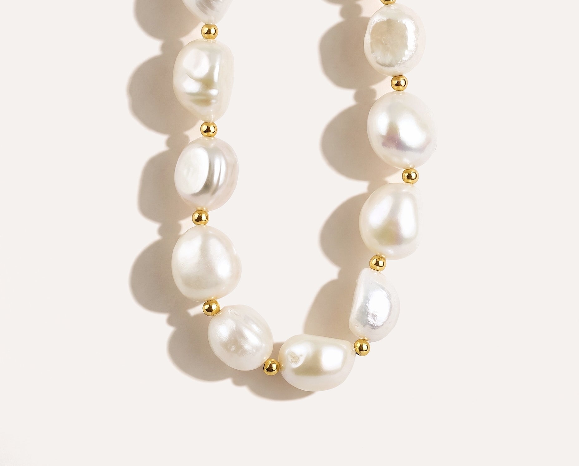 Chunky Pearl Necklace — Baltic amber and sterling silver jewellery by Baltic Beauty