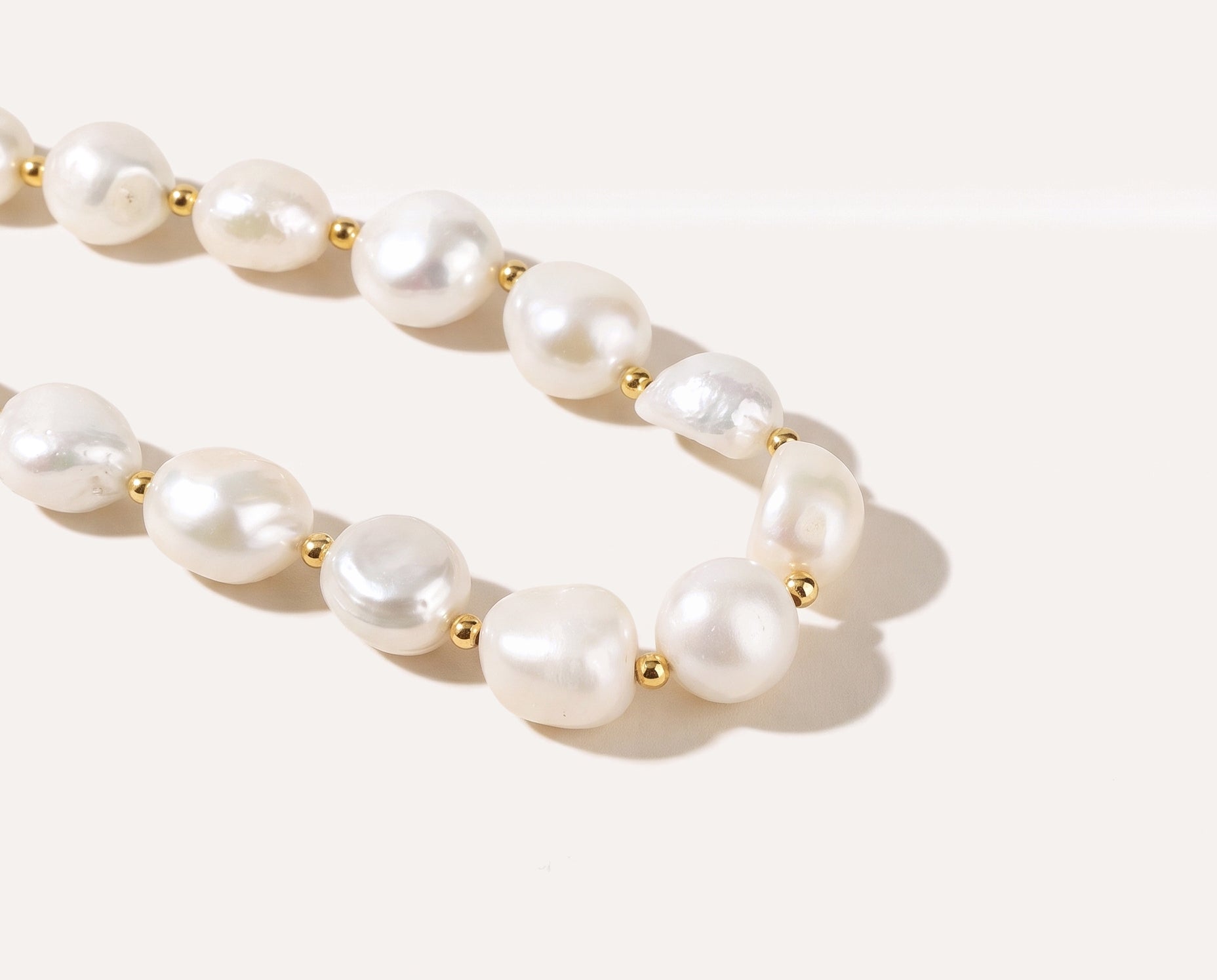 Chunky Pearl Necklace — Baltic amber and sterling silver jewellery by Baltic Beauty