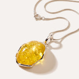 Citrus Tidal Pendant Necklace — Baltic amber and sterling silver jewellery by Baltic Beauty
