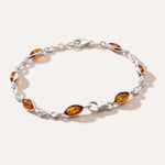 Classic Amber Infinity Bracelet — Baltic amber and sterling silver jewellery by Baltic Beauty