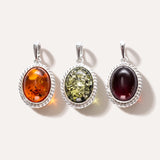 Amber Quintessence Pendant — Baltic amber and sterling silver jewellery by Baltic Beauty