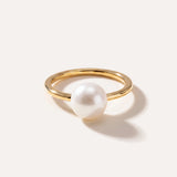 Classic Freshwater Pearl Ring — Baltic amber and sterling silver jewellery by Baltic Beauty
