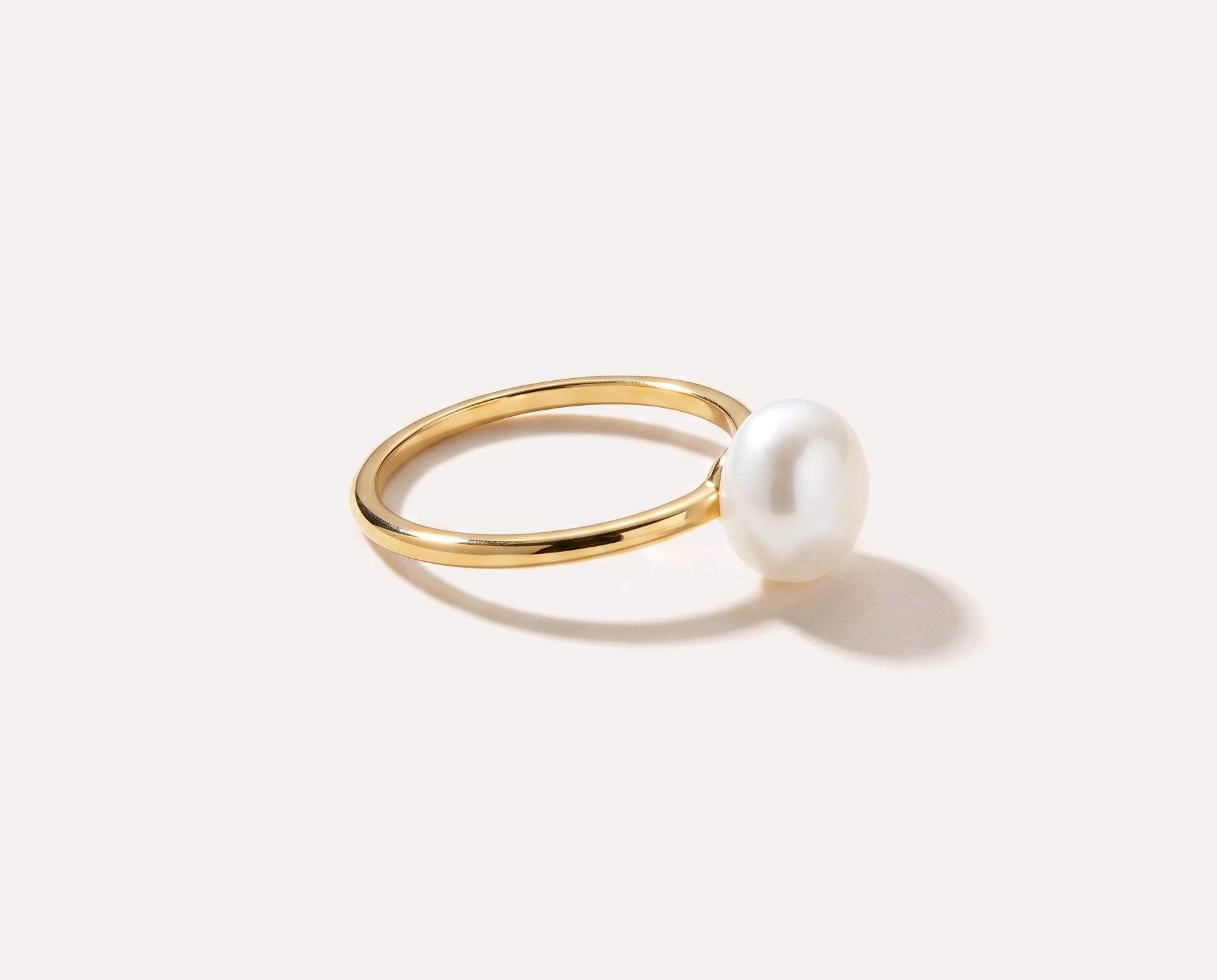 Classic Freshwater Pearl Ring — Baltic amber and sterling silver jewellery by Baltic Beauty