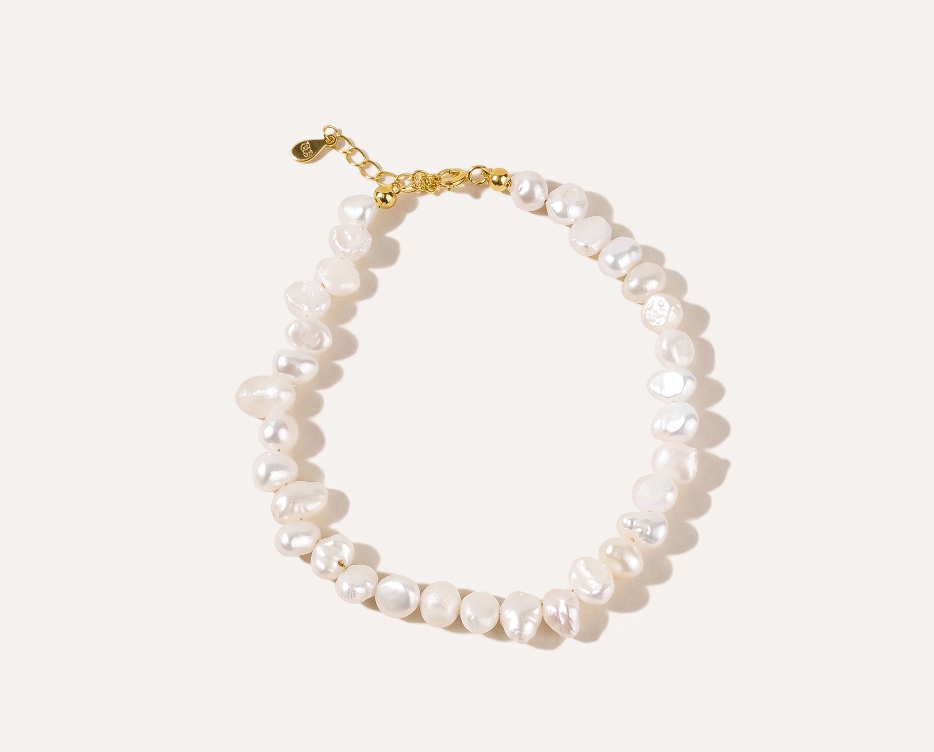 Classic Misshaped Pearl Bracelet — Baltic amber and sterling silver jewellery by Baltic Beauty