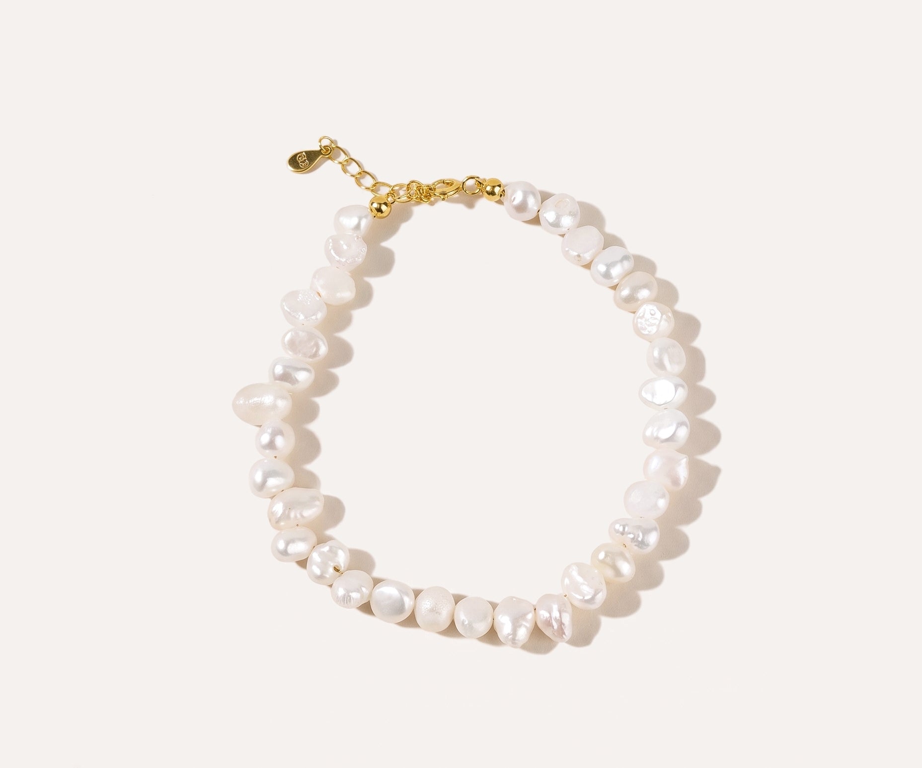 Classic Misshaped Pearl Bracelet — Baltic amber and sterling silver jewellery by Baltic Beauty