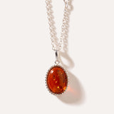 Classic Quintessence Amber Pendant — Baltic amber and sterling silver jewellery by Baltic Beauty