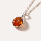 Classic Quintessence Amber Pendant — Baltic amber and sterling silver jewellery by Baltic Beauty