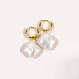 Clover Pearl Earrings — Baltic amber and sterling silver jewellery by Baltic Beauty