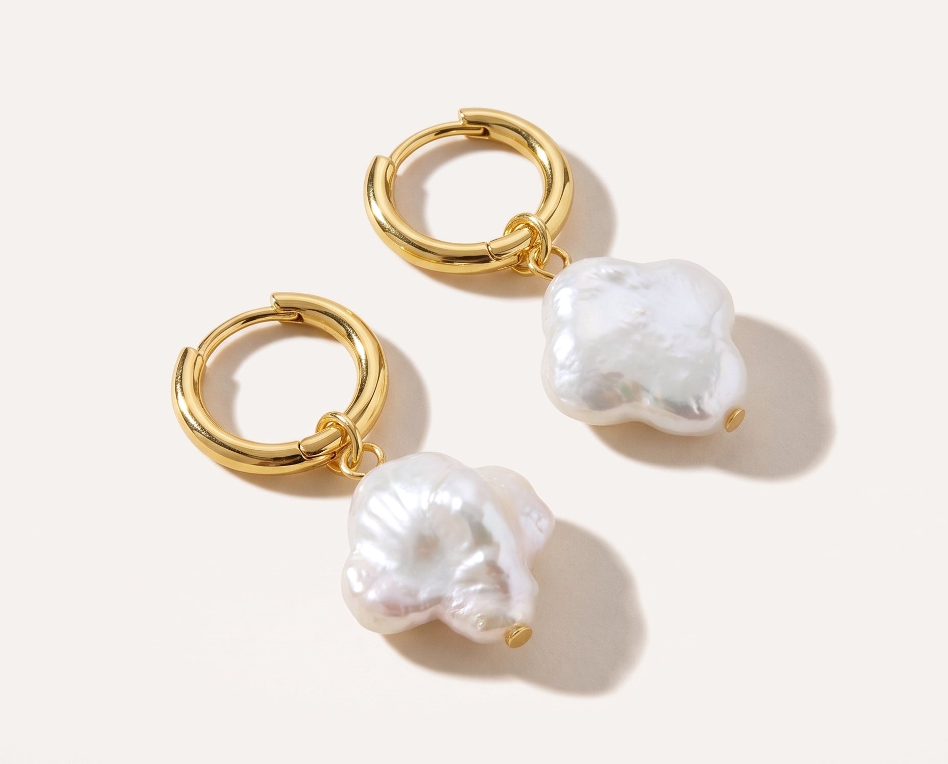 Clover Pearl Earrings — Baltic amber and sterling silver jewellery by Baltic Beauty