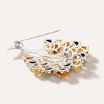 Colourful Large Amber Tree Brooch — Baltic amber and sterling silver jewellery by Baltic Beauty