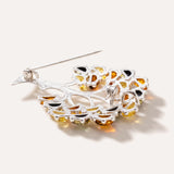 Colourful Large Amber Tree Brooch — Baltic amber and sterling silver jewellery by Baltic Beauty