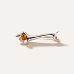 Dachshund Amber Dog Brooch — Baltic amber and sterling silver jewellery by Baltic Beauty