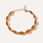Dainty Amber and Gold Plated Silver Bracelet — Baltic amber and sterling silver jewellery by Baltic Beauty