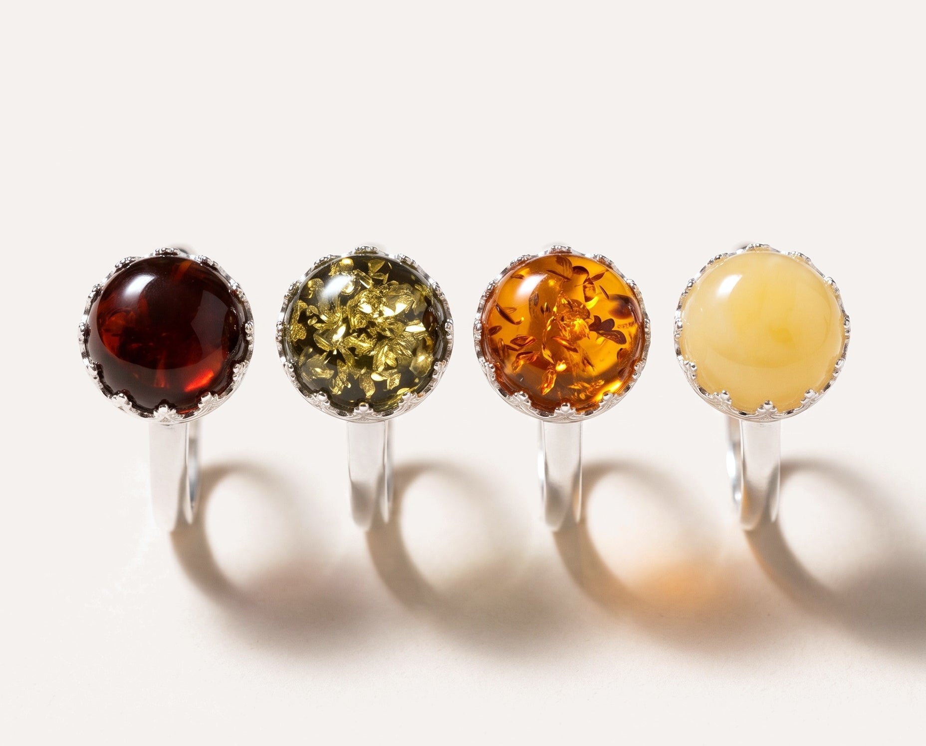 Princess Crown Amber Ring — Baltic amber and sterling silver jewellery by Baltic Beauty