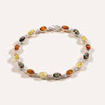 Dainty Multicolour Amber Bracelet — Baltic amber and sterling silver jewellery by Baltic Beauty